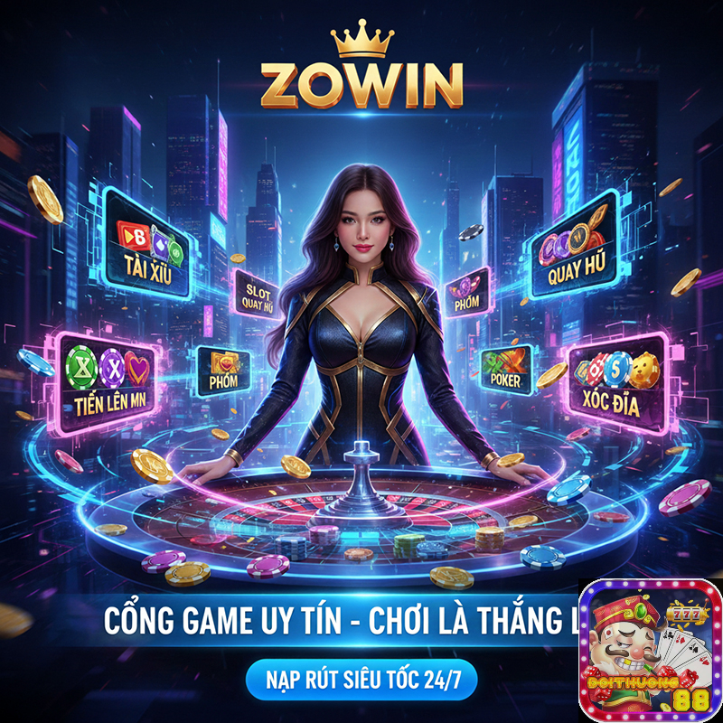 Zowin – Game bài đổi thưởng chất lượng hàng đầu hiện nay